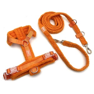Wholesale Customized Logo Simple Sherpa Dog <b>Harness</b> Set Outdoor No-pull Durable Lambswool Dog Safety Vest - Product Image 3