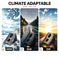 Cale de roue robuste en plastique HDPE anti-roulement pour camping-car, camion, véhicule utilitaire
