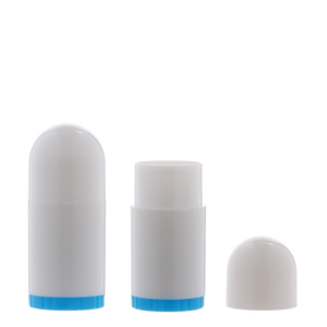 Sang trọng sinh thái thân thiện rỗng nhựa Chapstick pcr 2.5g 5G Trắng hình tròn kích thước nhỏ Lip Balm Ống - Product Image 1