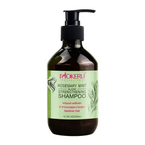 Mokeru Rozemarijn Haar Anti-Verlies Shampoo Voedende Shampoo Natuurlijke Haarverzorging Haargroei 300Ml Rozemarijn Shampoo