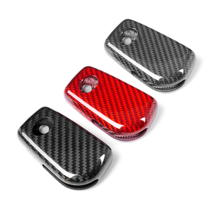 Funda de Fibra de Carbono T-Carbon para Llave de Coche Toyota <span class=keywords><strong>Corolla</strong></span> Camry Highlander <span class=keywords><strong>Corolla</strong></span> RAV4, Protector de Llave Remota para Llave Plegable - Product Image 2