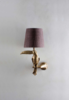 Applique Murale Toucan LED avec Abat-jour en Tissu – Style Moderne et Classique pour Chambre et Salon