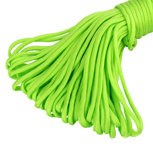 Cuerda de Paracaídas de Poliéster para Senderismo al Aire Libre de <span class=keywords><strong>4mm</strong></span> y 100 Metros con 7 Hebras Internas, Capacidad de 550 Lbs, Empacada en Bolsa de Nailon - Product Image 5