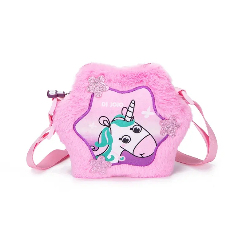 Tik Tok Hot Selling For Girls Kawaii Plush Sling Bag Cute Unicorn Cross Body Bag High Quality Shoulder Bags