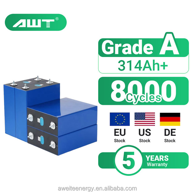 Estonia Latvia Lithuania EU Stock Free Shipping Grade a 8000 Cycle 3.2V EVEMB31 314Ah  LiFePO4 Battery Suit Home Solar Energy