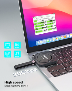 Yeni Yüksek Hızlı 20 Gbps Taşınabilir SSD Harici Sabit Disk 512 GB/1 TB/<span class=keywords><strong>2</strong></span> TB Tip-C Alüminyum Alaşımlı Android/iOS/Dizüstü Bilgisayar/Masaüstü/Oyun için - Product Image 5