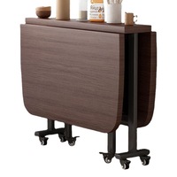 Table à manger carrée pliable en bambou pour meubles de maison dans les petits appartements, maisons en location, style moderne simple et nouveau style chinois