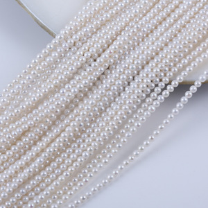Perlas de Agua Dulce Naturales de Alta Calidad de 3.5-4mm, Cuentas Semiterminadas para Bisutería DIY, Perlas en Forma de Patata al por Mayor - Product Image 1