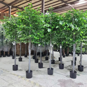 Árbol Artificial Decorativo de Ficus/<span class=keywords><strong>Benjamin</strong></span> de Plástico Económico, Ecológico, para Uso en Interiores/Exteriores, Vida Útil de 8-10 Años, Altura Ajustable - Product Image 1