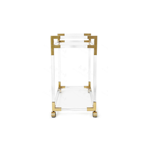 Acryl Bar Winkelwagen, Hotel Service Winkelwagen, Transparant Acryl <span class=keywords><strong>Trolley</strong></span> - Product Image 4