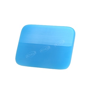 DCHOA 4 "bleu PPF <span class=keywords><strong>raclette</strong></span> avec coin <span class=keywords><strong>rond</strong></span> PPF grattoir voiture fenêtre teinte outils raclettes en caoutchouc - Product Image 1