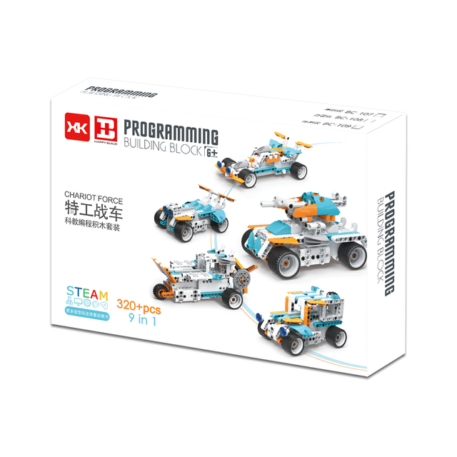 Science Robot Kit Education Block Set Stem Kirs Moc Toy DIY Remote Control Car APP Robot Building Bricks