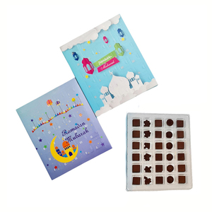 <span class=keywords><strong>Calendrier</strong></span> <span class=keywords><strong>de</strong></span> <span class=keywords><strong>l</strong></span>'<span class=keywords><strong>Avent</strong></span> Chocolat Personnalisé Ramadan, Boîte Cadeau Chocolat 30 Jours avec Plateau en Plastique - Product Image 4