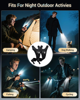 Gants Lumineux LED avec Boîte Couleur, Imperméables, pour la Nuit, Tissu Flexible avec Batterie Intégrée