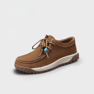 New casual leather women's <b>shoes</b> with versatile <b>soft</b> soles that are not tiring for feet. Outdoor non slip thick soled <b>shoes</b> - Product Image 1