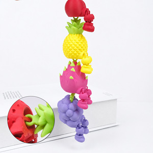 Figurines imprimées en 3D, adorable équipe de fruits, articulations mobiles, mini ornement de bureau, breloque de sac, figurine de collection, cadeau - Product Image 2