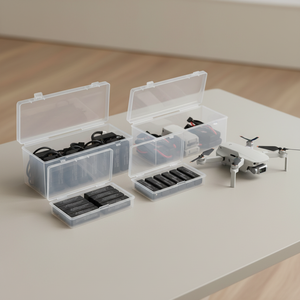 Clear Polypropylene <strong>Mini</strong> <strong>Storage</strong> <strong>Box</strong> With Hinged Lid &amp; Snap Closure Clear Plastic Organizer <strong>Storage</strong> <strong>Box</strong> - Product Image 1