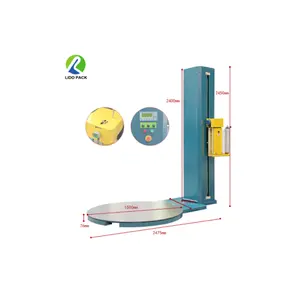 Máquina de embrulho orbital, máquina automática horizontal de enrolamento de paletes, placa de embalagem