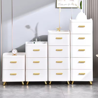 Suministros de oficina de estilo simple Organización de archivos Gabinetes de cajones de plástico Caja de almacenamiento de plástico al por mayor Cajones