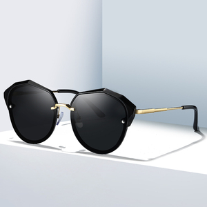 Gafas de sol de color claro, gafas de sol polarizadas, gafas de sol con montura grande para mujer - Product Image 4