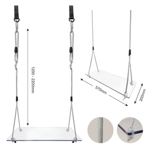 Ropecube調節可能なツリー & ポーチスイングシート,ヘビーデューティPC屋外スイング子供 & 大人用,耐候性,簡単セットアップ - Product Image 2