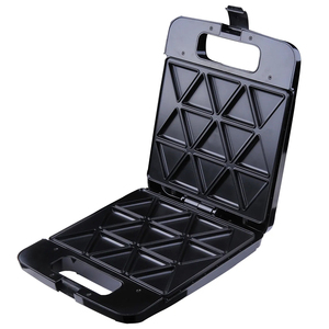 Piccoli elettrodomestici da cucina Waffle fanno 24 noci 4 fette Cool-touch alloggiamento Sandwich Maker - Product Image 4