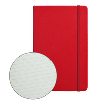 Hochwertige personalisiertes gedrucktes Logo Ledernotes individuelles A5-Punt-Pu-Abdeckungs-Notizbuch mit Stiftschleife für Gravur