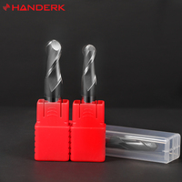 Juego de fresa de extremo plano de carburo de tungsteno HRC45 4F resistente al desgaste HANDERK con revestimiento para herramienta de corte CNC