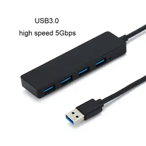 Cavo lungo Jmax Hub USB 3.0 Docking Station Hub USB a 4 porte con cavo collegato da 1M per Laptop