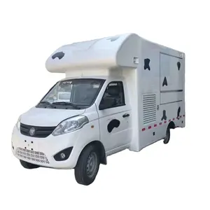 Chine foton 4*2 petits camions de nourriture en acier inoxydable à vendre en Thaïlande cuisine mobile