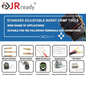 JRready YJQ-W2A M22520/1-01 MIL-Ajustable estándar de cuatro guión herramientas de crimpado <span class=keywords><strong>ASF1</strong></span> 12-26AWG mango de cuero Color opcional - Product Image 4