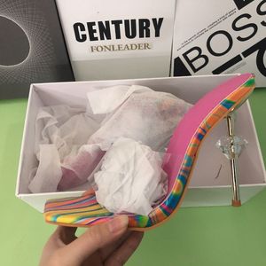 Exclusivos Tacones Transparentes de Cristal con Punta Abierta, Moda 2025, para Mujer - Product Image 6