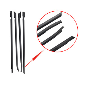 4PCS Black <strong>Weatherstrips</strong> for Volkswagen Polo 2010-2022 Car Door Window Soundproof Windproof Waterproof Custom Cutting - Product Image 3