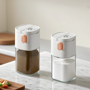 180ml thủy tinh Báo Chí loại định lượng muối Shaker gia vị <span class=keywords><strong>Jar</strong></span> BBQ gia vị Bìa container dụng cụ nhà bếp để sử dụng nhà - Product Image 2