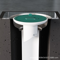Couvre-drain de sol rond magnétique en forme de baleine et désodorisant, bouchon d'égout pour toilettes, design moderne et universel