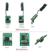 RFCE001 Mini 2CH 433MUHF Récepteur sans fil PT2262 2264 EV1527 Décodeur domotique intelligent ASK OOK Apprentissage Décodage à code fixe