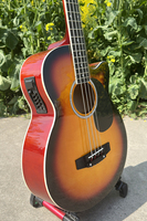 Aiersi Brand Wholesale Factory Price Sunburst Color 4 String Electric Acoustic Bass China Made Musical Instrument