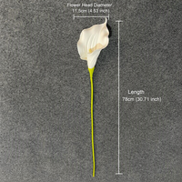 Bunga Calla Lily Sutra Berbagai Warna, Laris Manis, Sentuhan Alami, untuk Dekorasi Meja Makan & Rangkaian Pernikahan