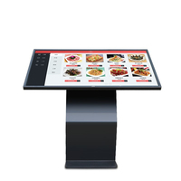 Kiosco Digital con Pantalla Táctil Ultrafina Tipo S, Elevador Vertical para Interiores de Restaurantes