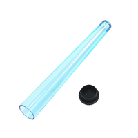 Impression d'étiquettes personnalisées, tubes en plastique coniques incassables PS, contenants en PP pour le stockage des cigares enroulés avec couvercles