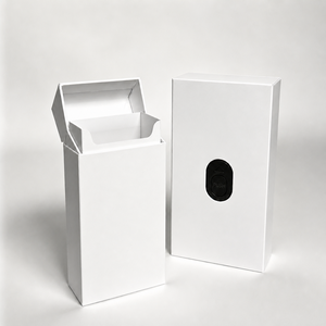 Caja de Papel Compostable Cannacoast, Caja de Papel Rígido Reciclado CR, Biodegradable, con Botón a Prueba de Niños, Paquete de 3/5/7 Flores Secas - Product Image 1