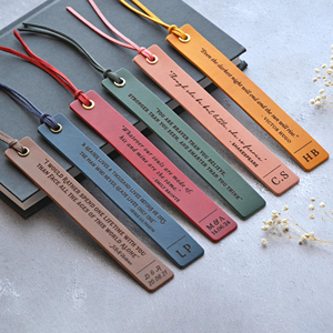 Marcapáginas <span class=keywords><strong>de</strong></span> Cuero Sintético Personalizado con Frase Literaria, en Blanco para Grabar con Láser, Regalo Personalizado para Él y Ella, Amantes <span class=keywords><strong>de</strong></span> los Libros, para <span class=keywords><strong>el</strong></span> Día <span class=keywords><strong>de</strong></span> San Valentín - Product Image 1
