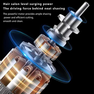 เครื่องเล็มผมไร้สายแบบมืออาชีพสำหรับผู้ชายที่ตัดผมสแตนเลสไฟฟ้าจอ LED ชาร์จไฟผ่าน USB ได้ - Product Image 4