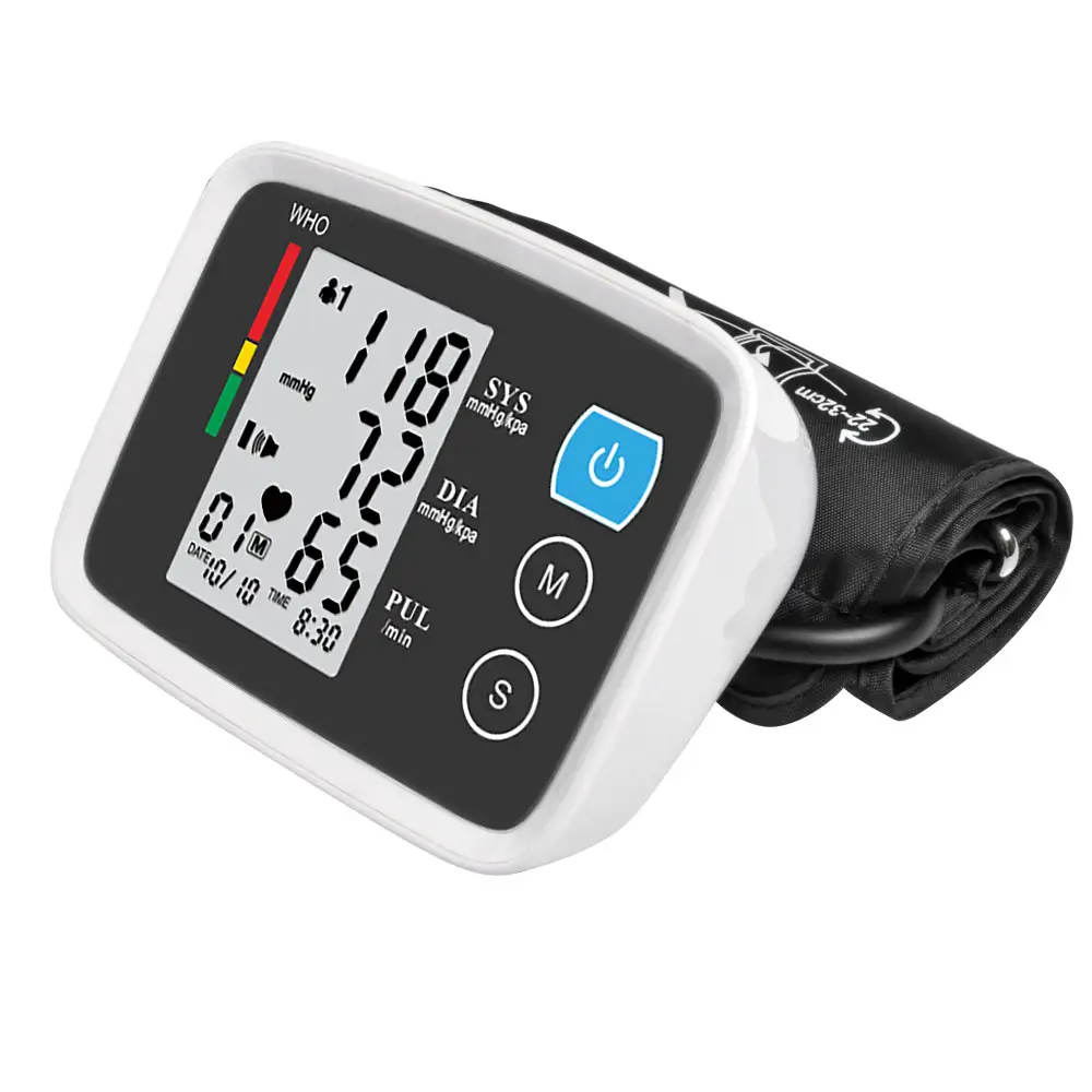CE ISO Approved Hot Sell Factory Wholesale Cheap Price Bp Monitor with Adapter Cable Digital Tensiometer Blood Pressure Monitor
