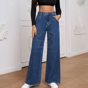 Pantalones vaqueros rectos informales de alta calidad, transpirables, hechos en Pakistán, precio bajo, venta en línea, logotipo de cintura - Product Image 3