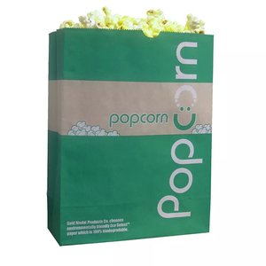 <span class=keywords><strong>Bolsa</strong></span> <span class=keywords><strong>de</strong></span> papel Kraft ecológica para palomitas <span class=keywords><strong>de</strong></span> maíz, gran Stock - Product Image 1