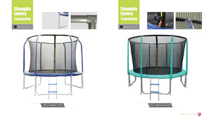 Tấm Bạt Lò Xo 13ft PVC Tròn Chất Lượng Cao Tập Thể Dục Ngoài Trời Bán Chạy Kèm Thang - Product Image 6