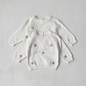 Romper Bayi Rajutan Musim Gugur dan Dingin untuk Anak Perempuan, Sweater Rajut Katun dengan Topi, Pakaian Bayi Manis - Product Image 2