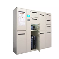 Système de casiers en acier sans clé en libre-service 24h/24 et 7j/7, casier intelligent pour le stockage des bagages