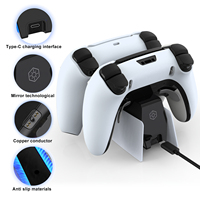 Honcam Chargeur double contrôleur Station de charge Accessoires pour Sony Playstation 5 Dualsense
